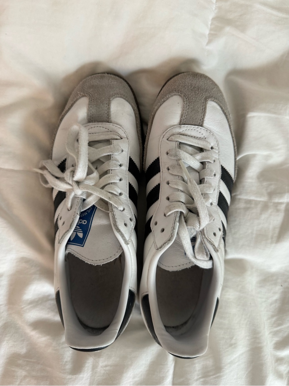 Adidas Sambas OG in White & Grey